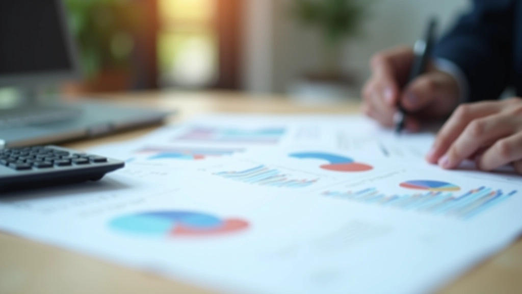 Government budget documents and financial planning charts on office desk