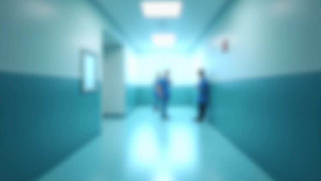 Hospital corridor with medical staff and patients representing government operating expenditure on healthcare services